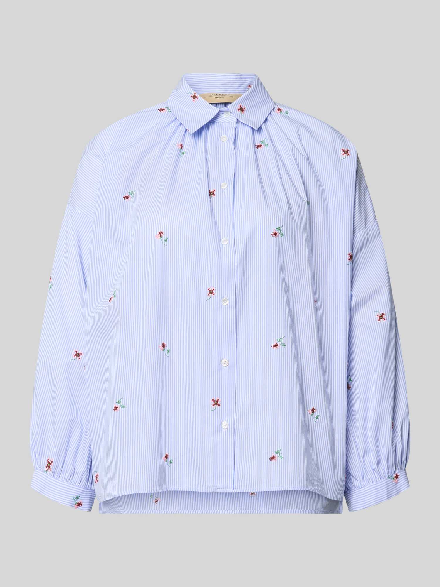 Weekend Max Mara Dames Blouses Lange Mouw In Blauw/Turquoise Maat 46 