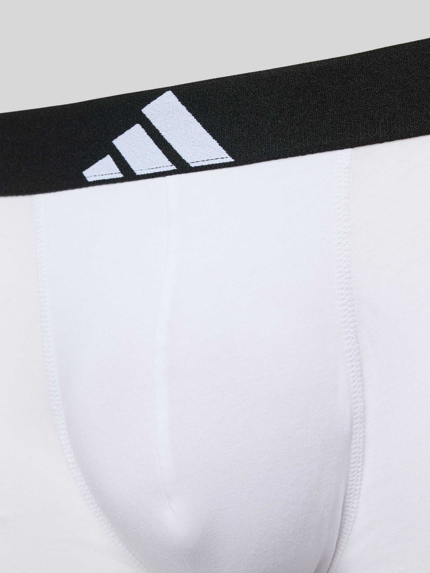 Adidas Herren Schwarz Boxershorts, 3Er Pack - Trunks, Active Flex Cotton, Logo, Einfarbig, Größe M In - Bild 5