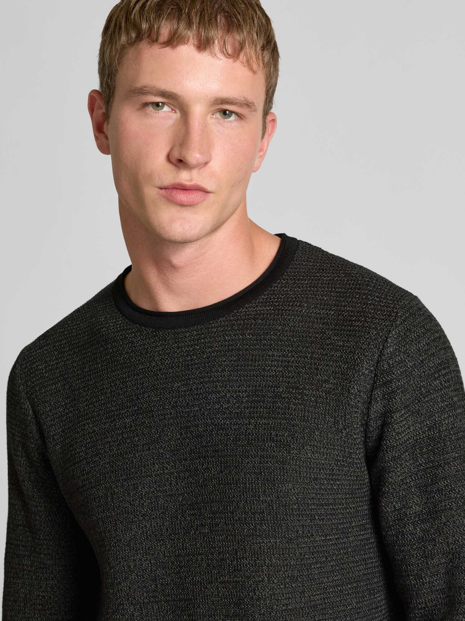 Only & Sons Herren Pullover Baumwolle Gr. XXL Anthrazit Melange - Bild 2