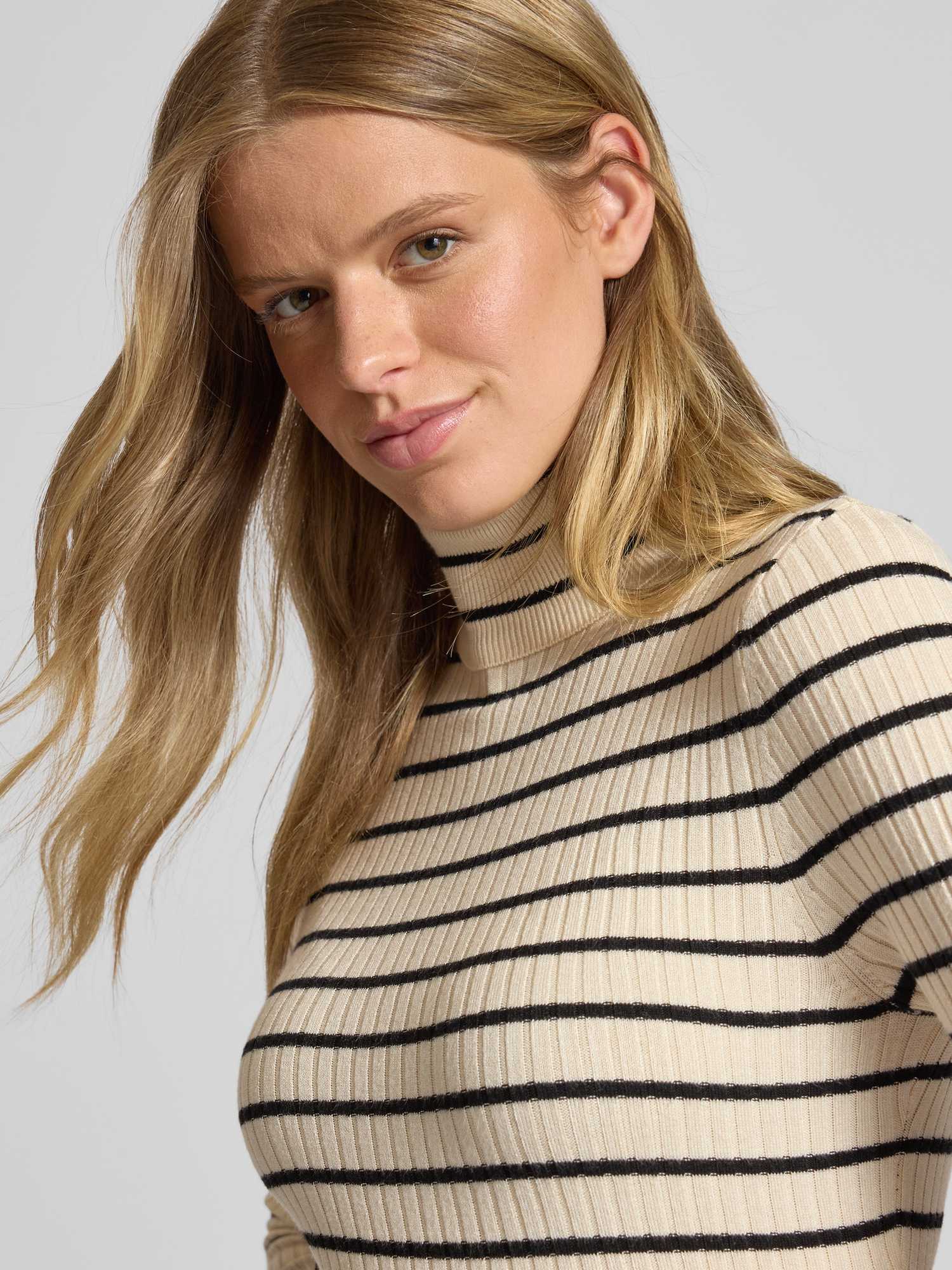 Only Damen Rollkragenpullover Beige Gr. Extra Klein - Bild 3