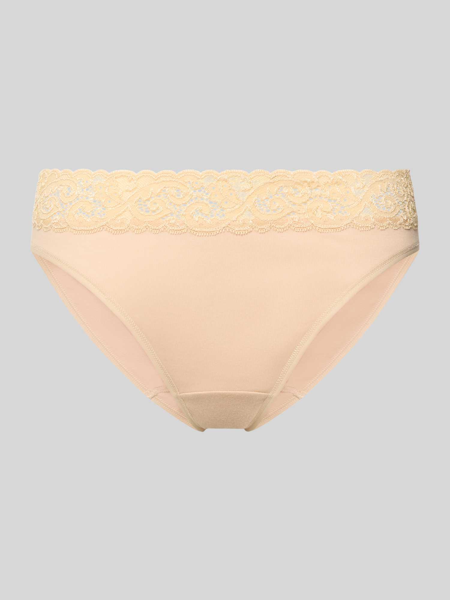 Hanro Dames Slips In Wit/Beige Maat Large