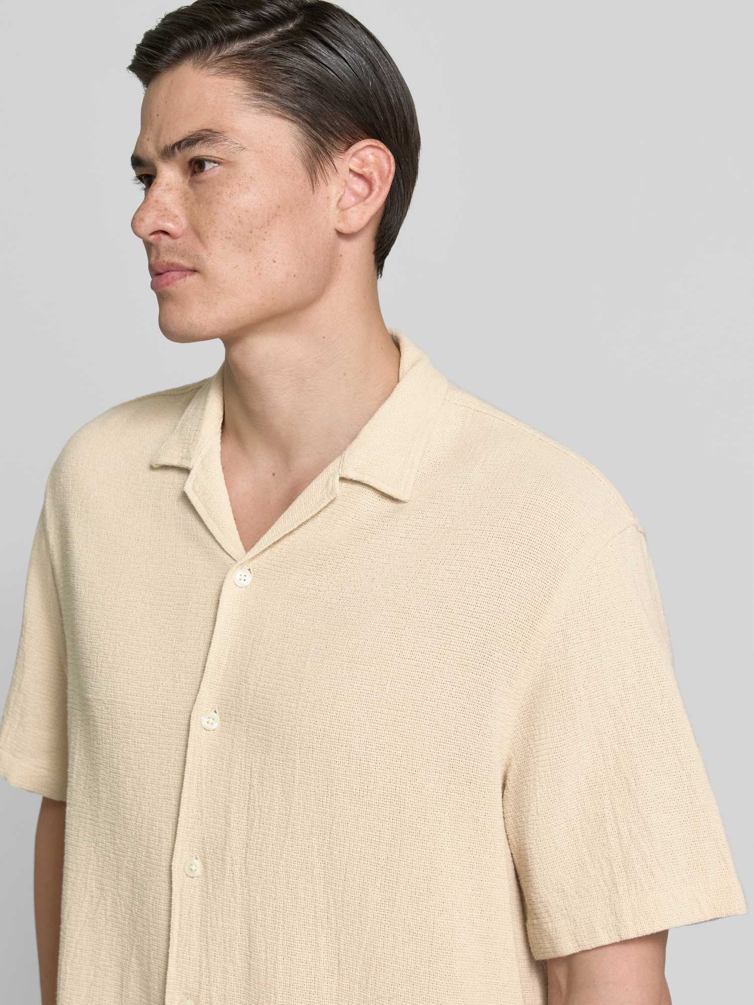 Selected Homme Herren Freizeithemd Baumwolle Beige S - Bild 2