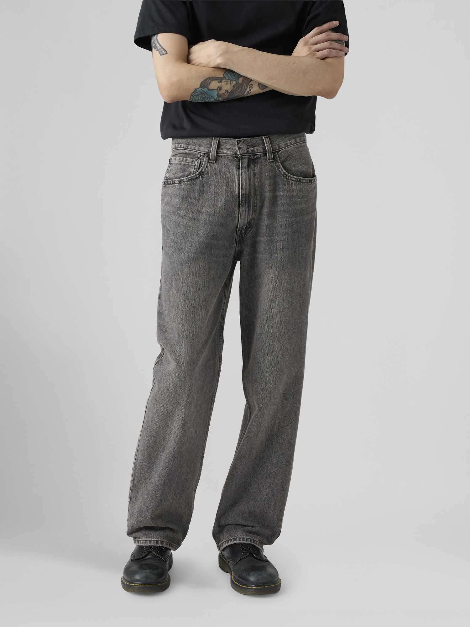 Levi's® Herren Straight Leg Jeans - Baumwolle - Dunkelgrau - 34/32 - Bild 5