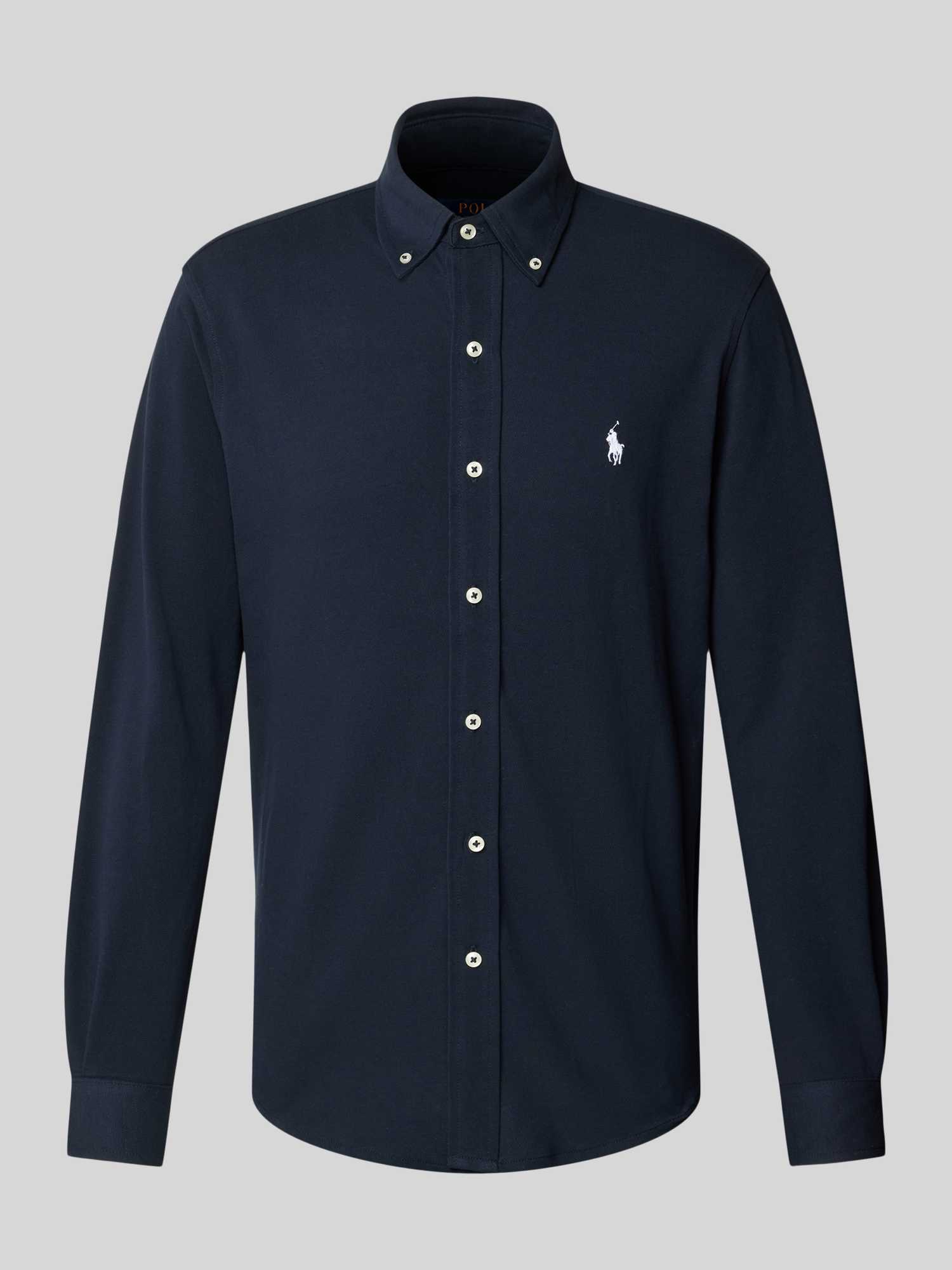 Polo Ralph Lauren Herren Marine Slim Fit Freizeithemd Aus Reiner Baumwolle Groß