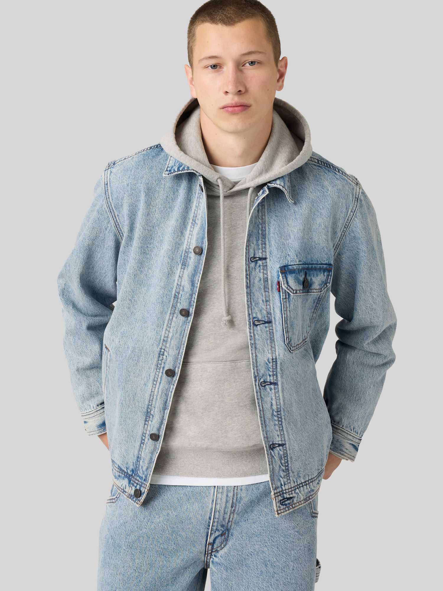 Levi's® - Herren - Jeansjacke - Regular Fit - Größe L - Jeansblau - Bild 2