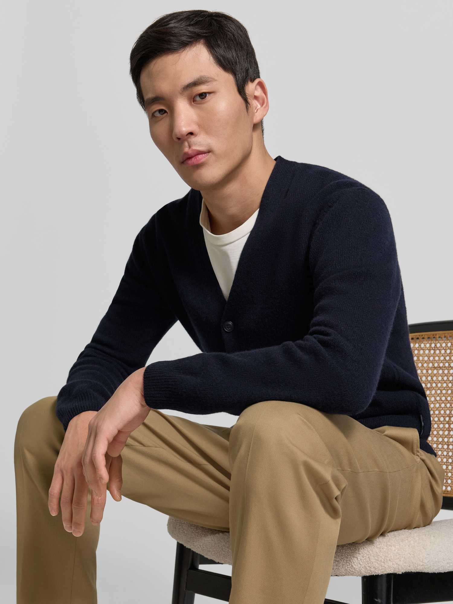 Casual Friday Herren Strickjacken & Cardigans Blau Gr. Klein - Bild 5