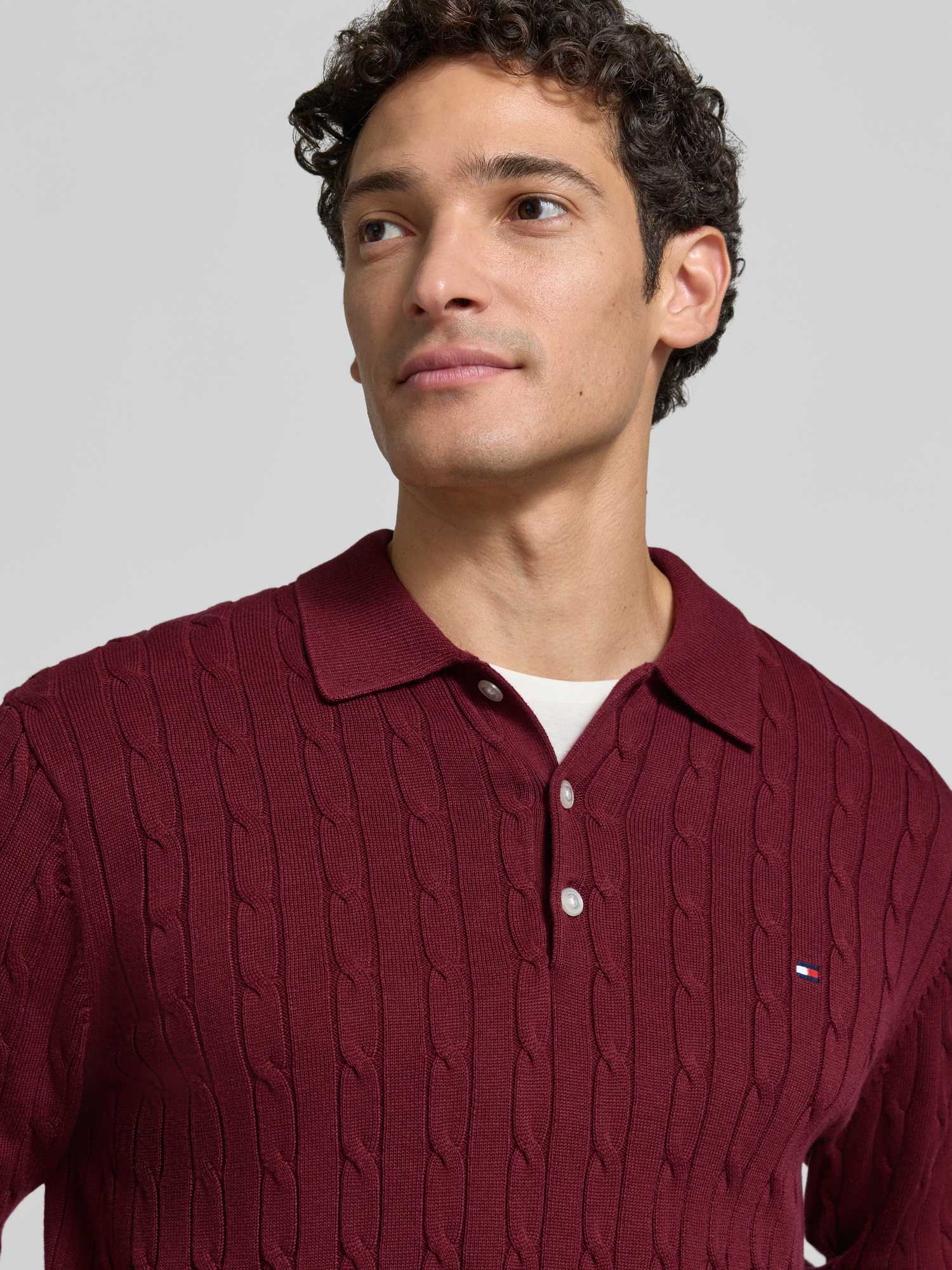 Tommy Hilfiger - Herren - Pullover - S - Bordeaux - Bild 2