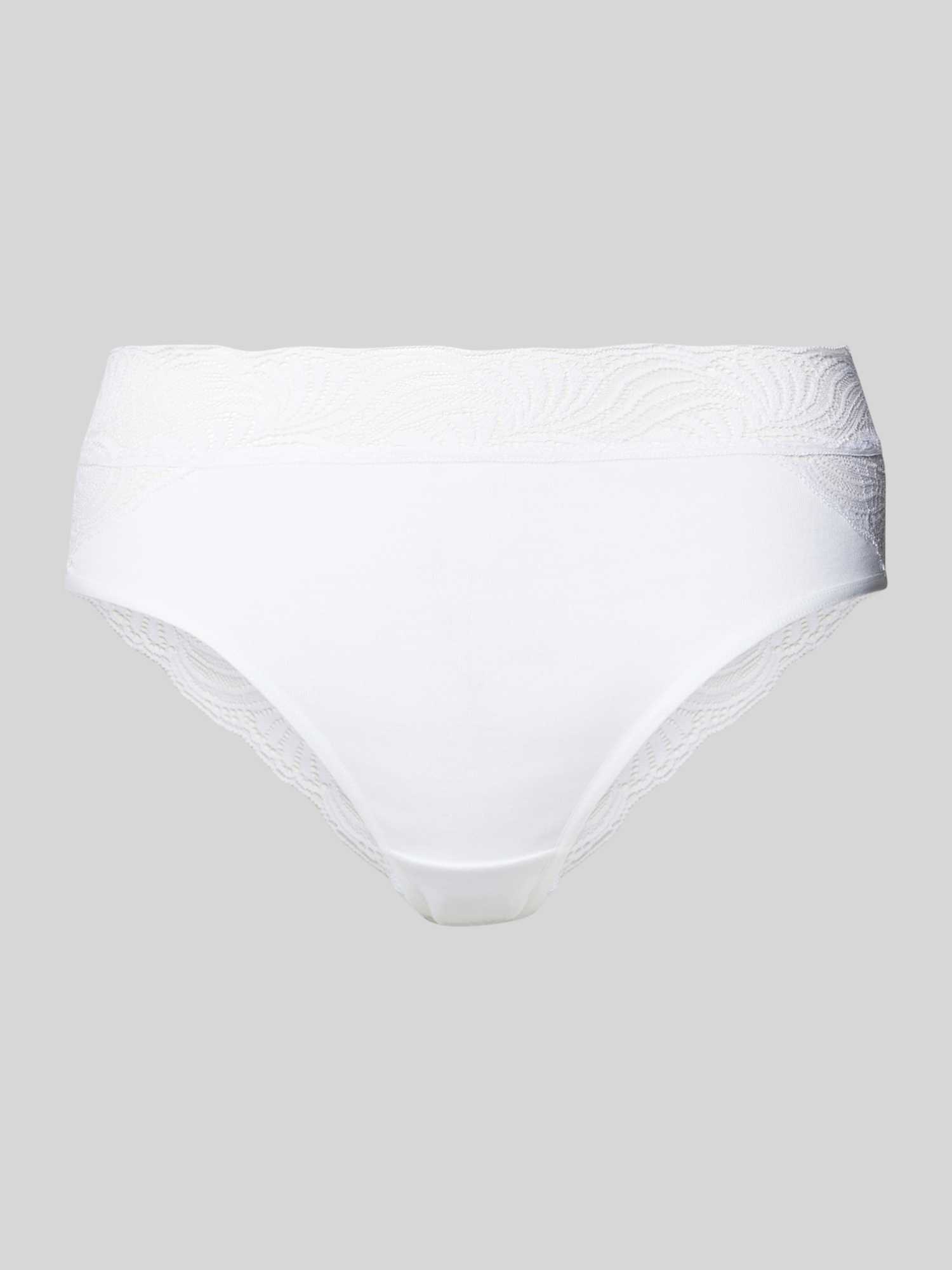 Hanro Dames Slips In Wit/Beige Maat Large