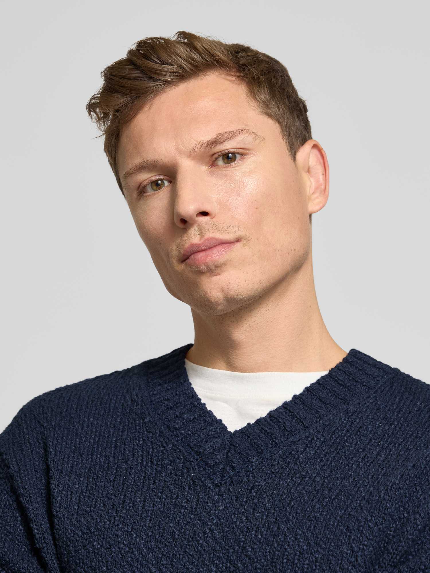 Selected Herren Pullover Blau Gr. Groß - Bild 4