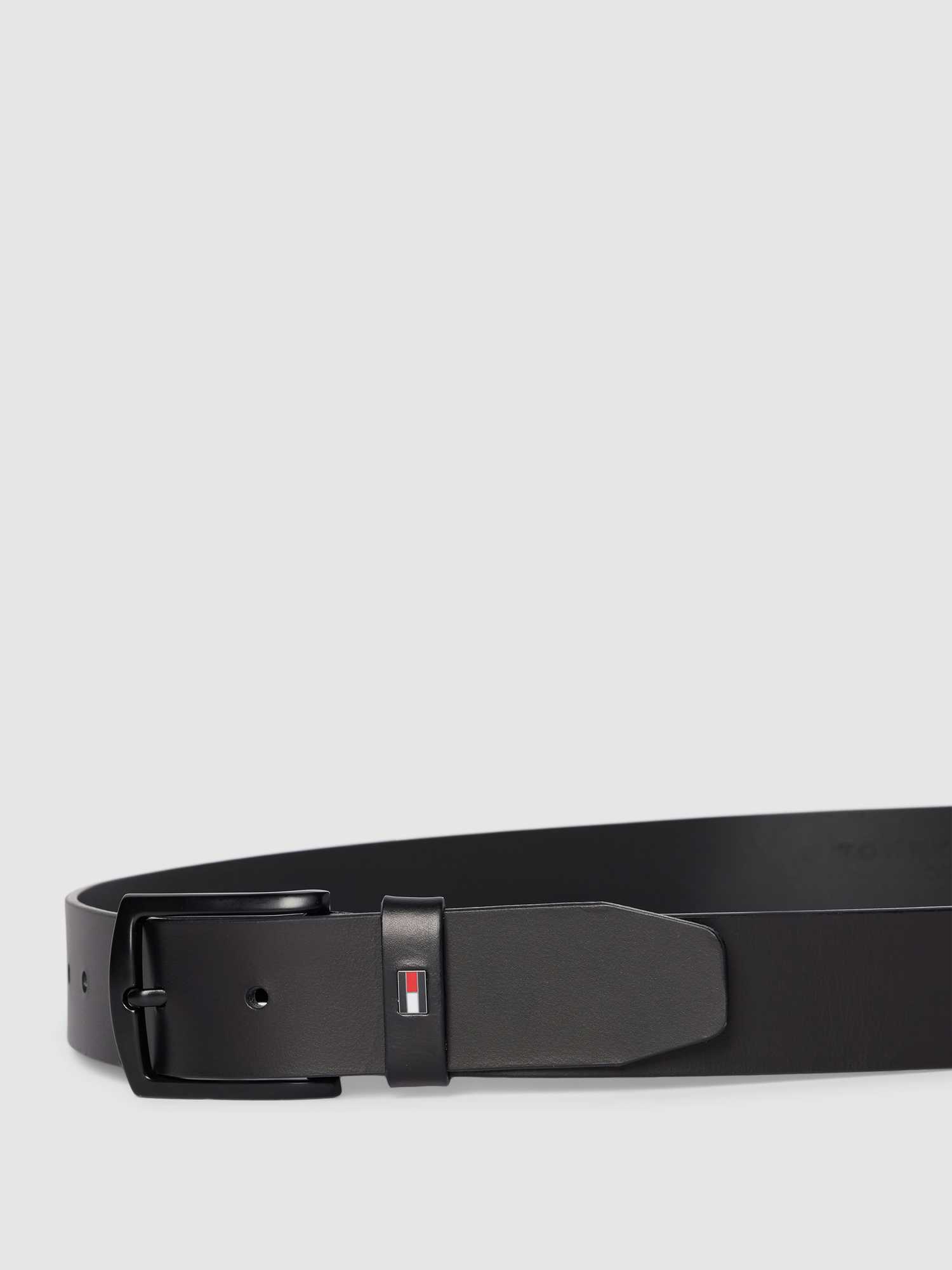 Tommy Hilfiger Herren Nero Ledergürtel "Denton Matte 3,5 Cm Breit", Gr. 100, Schwarz, Leder, Gürtel Ledergürtel, Mit Mattschwarzer Schnalle - Image 3
