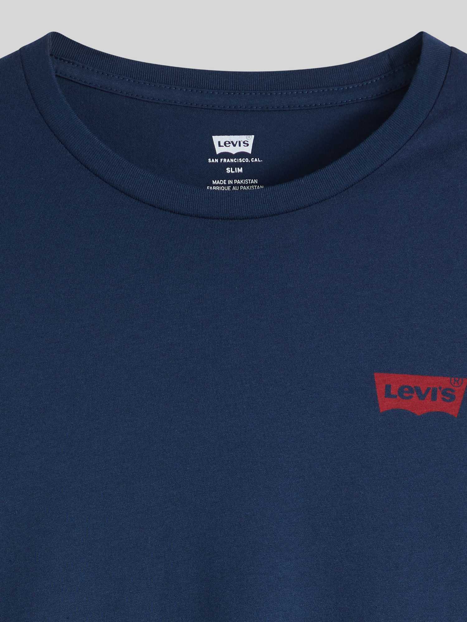 Levis Herren Navy Weiß Kurzarmshirt Mit Logo Auf Der Brust erhältlich in Größe L/M/S/XL/XXL von Baur - Bild 4