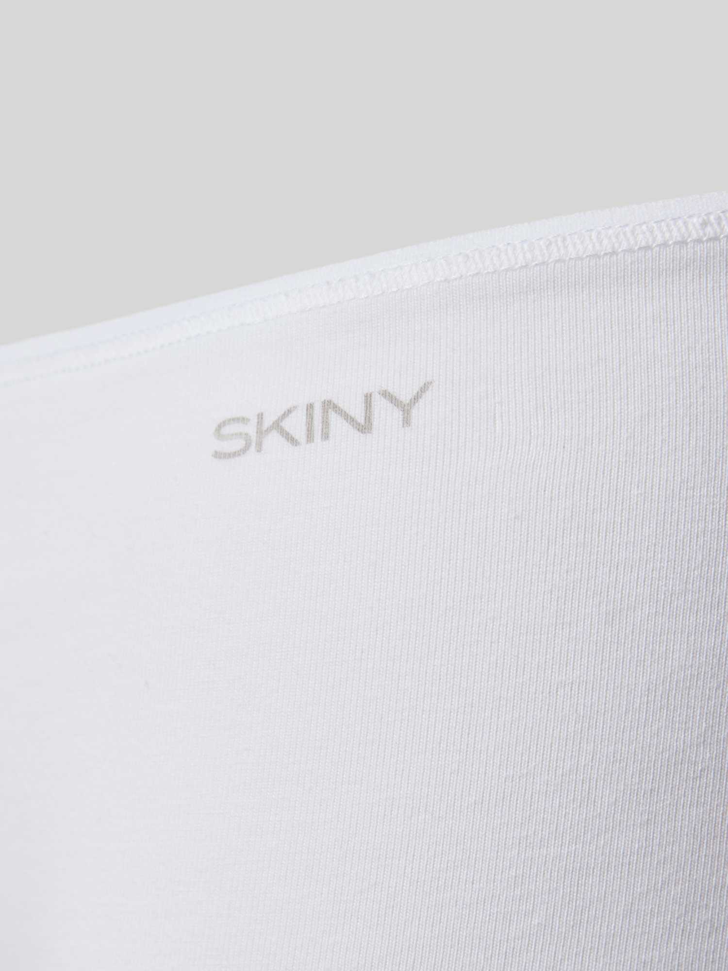 Skiny Damen - Panty Doppelpack Advantage Cotton Stretch White - Gr. - 42 - Bild 2