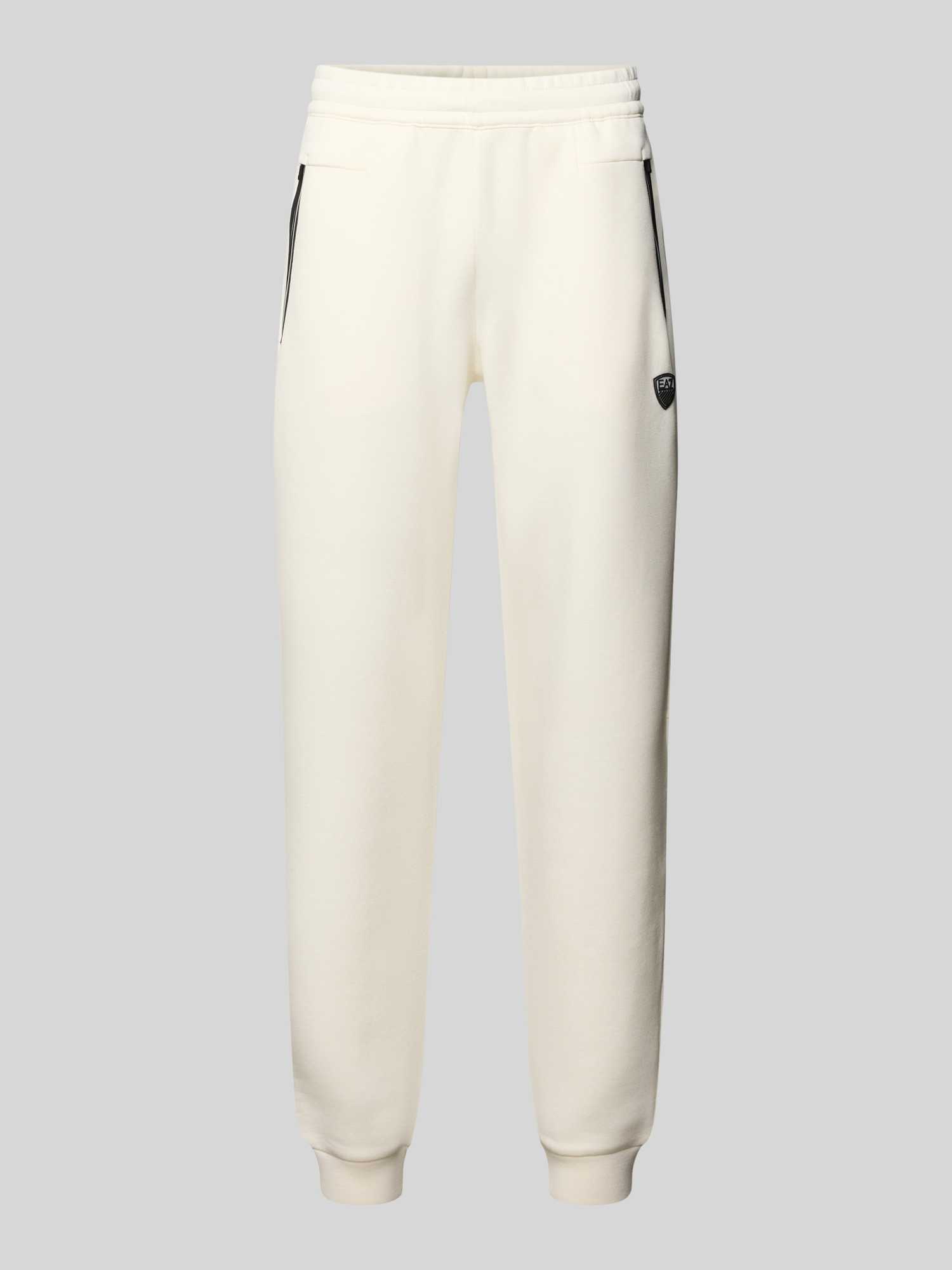 Ea7 Emporio Armani Armani Heren Joggingbroeken In Wit/Beige Maat Medium