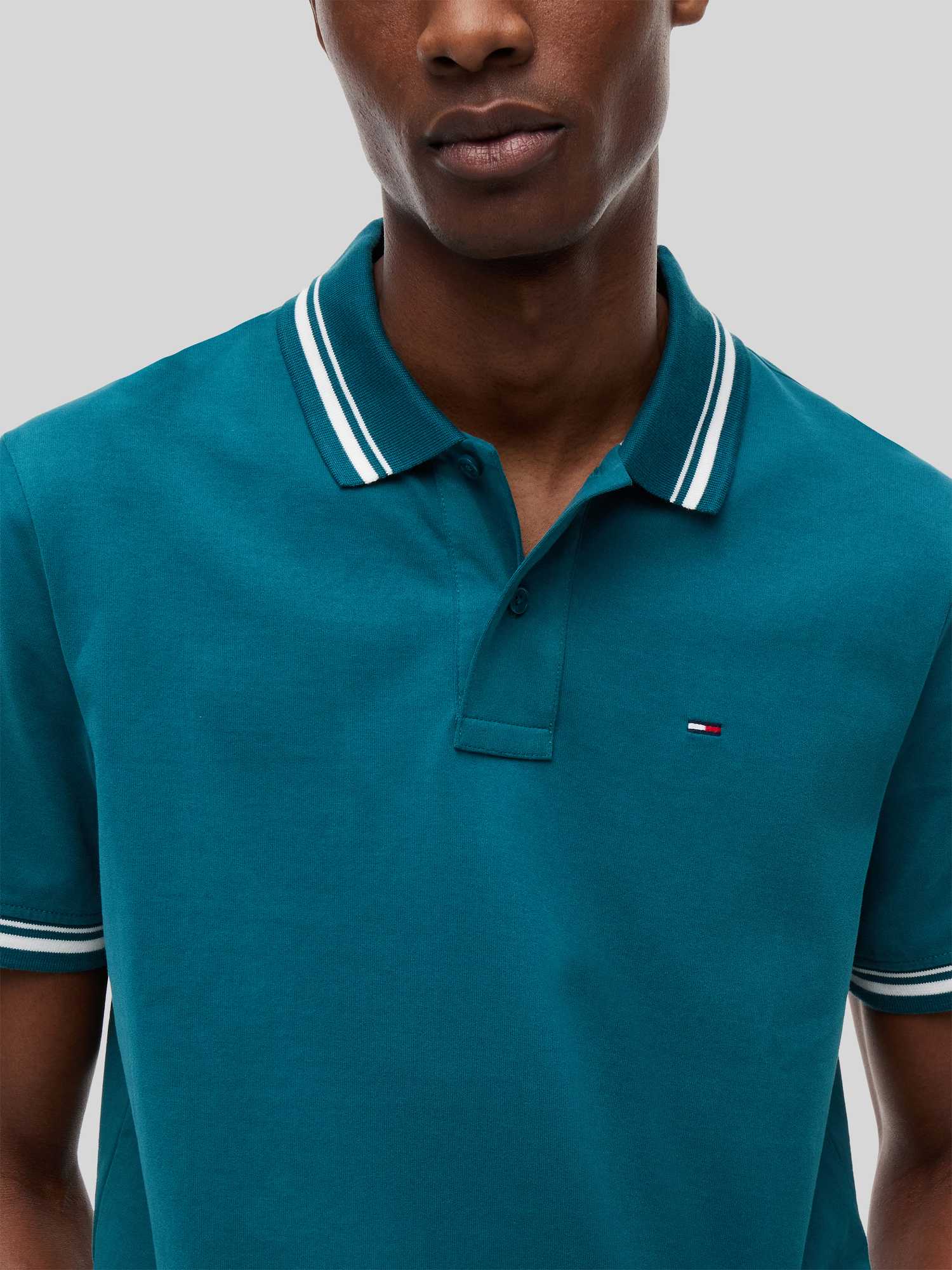 Tommy Jeans Herren TJM Reg Tipped Polo EXT Dm0dm22700 S/S Poloshirt (1er Pack) - Bild 4