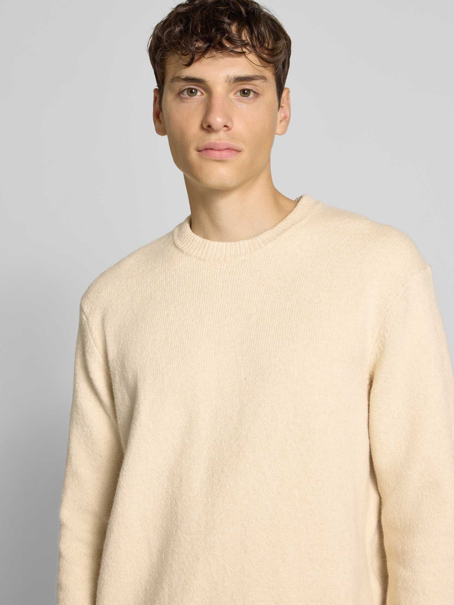 Only & Sons Herren Pullover in Offwhite mit Rundhalsausschnitt aus Baumwollmix in Größe XXL - Bild 8
