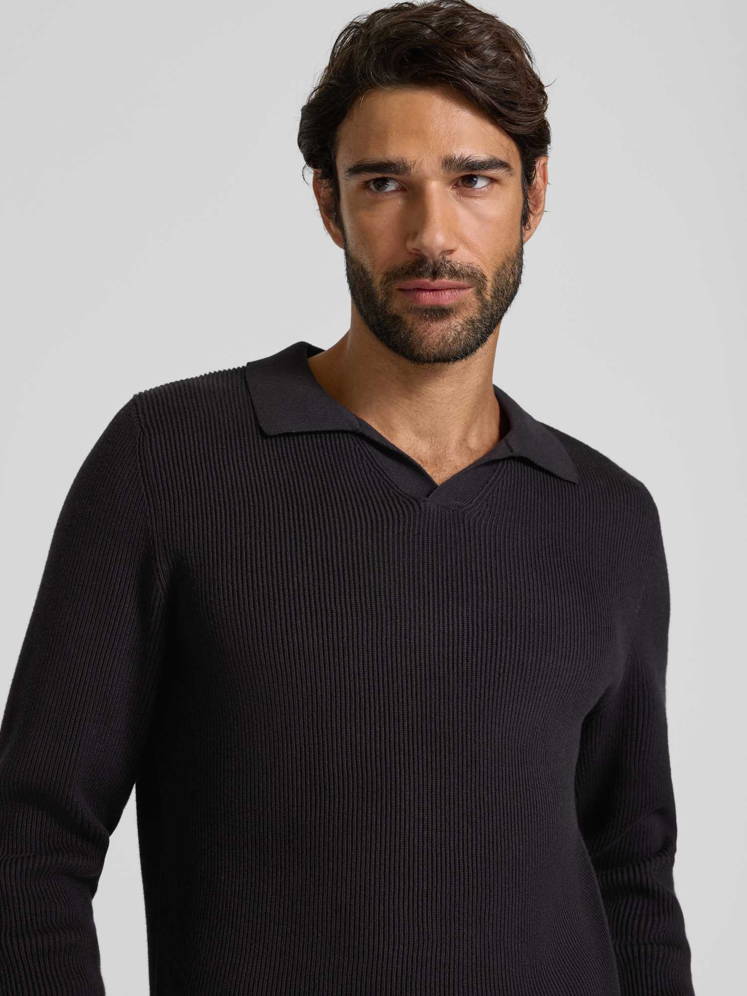 Lindbergh Herren Pullover V-Ausschnitt Strickpullover Schwarz Größe XL - Bild 3