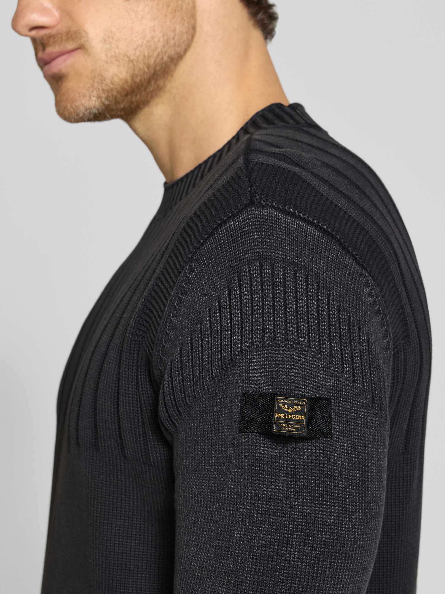 PME Legend Drop Needle Pullover Anthracite - Größe M - Bild 4