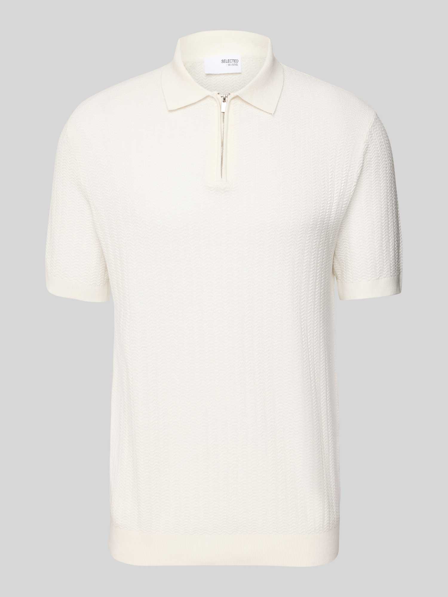 Poloshirt met korte ritssluiting
