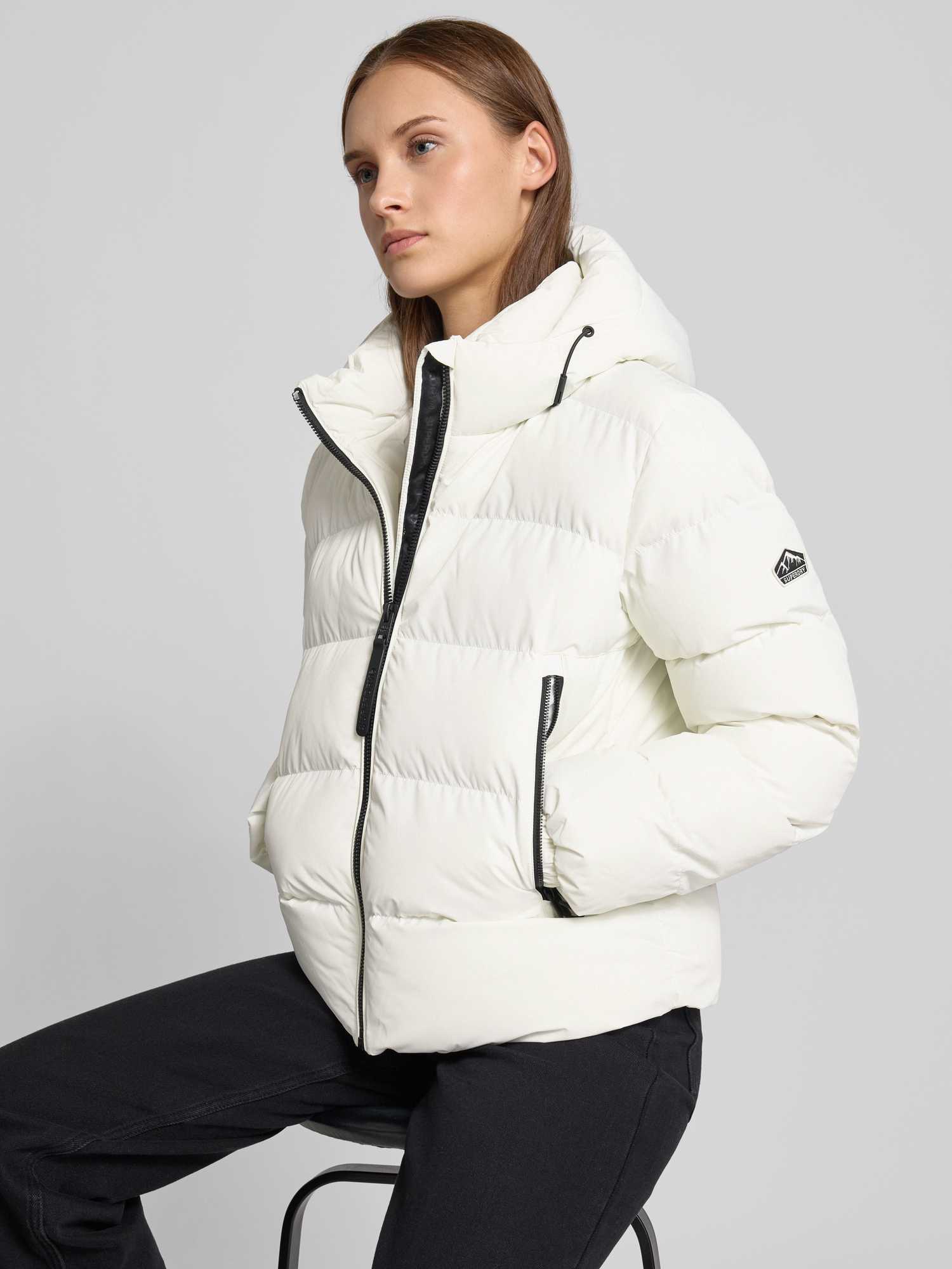 Superdry Damen Weiß Für W5011996a E Sports Steppjacke (M), Lässig, Polyester - Bild 5