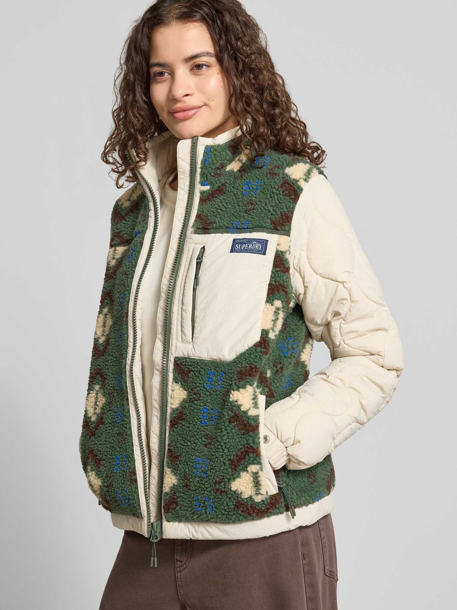 Superdry Damen Vert Fleece Für - Bild 3