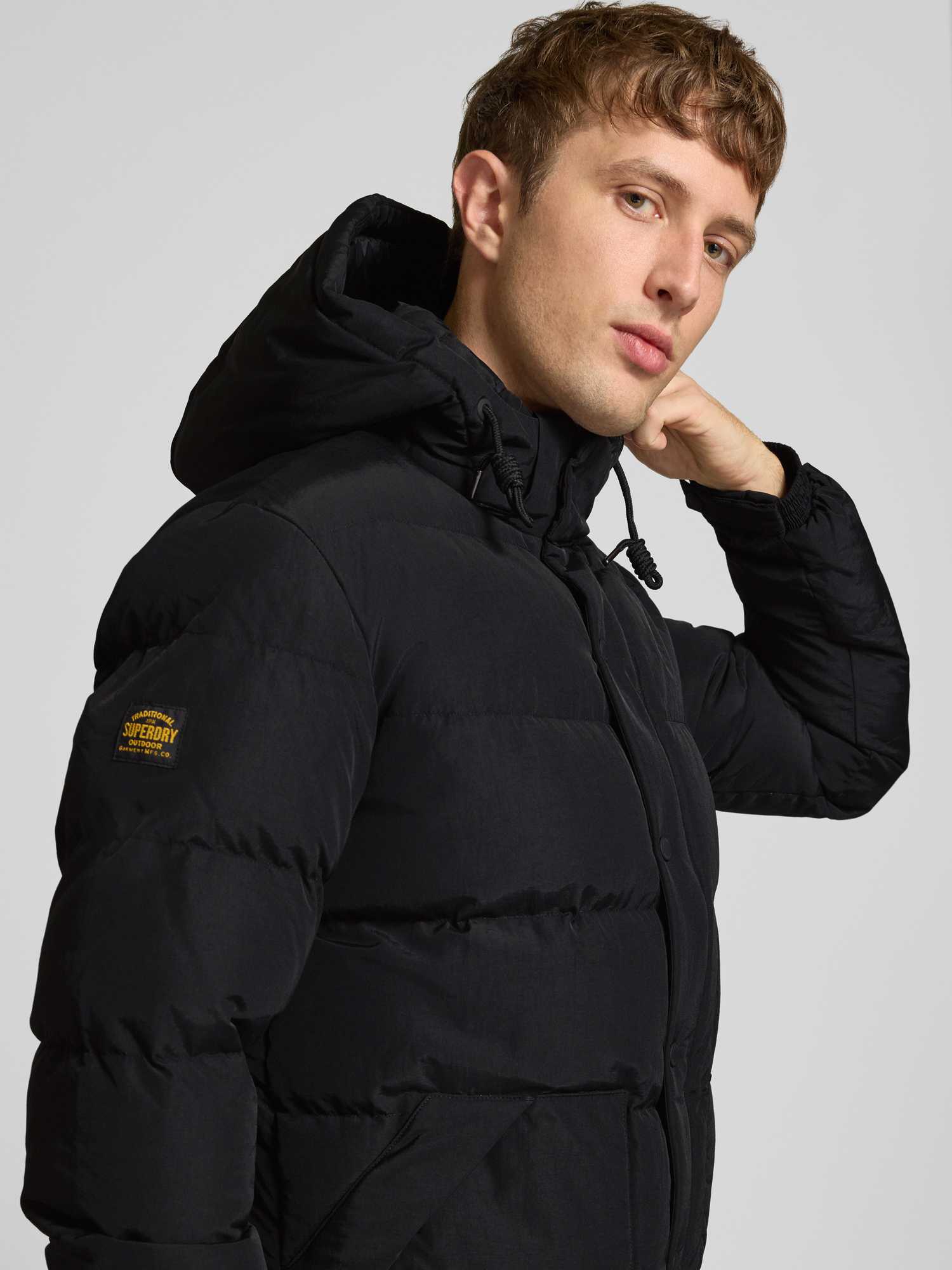 Superdry, Herren, Winterjacken, Classic Everest Pufferjacke, Schwarz, (XL) - Bild 4