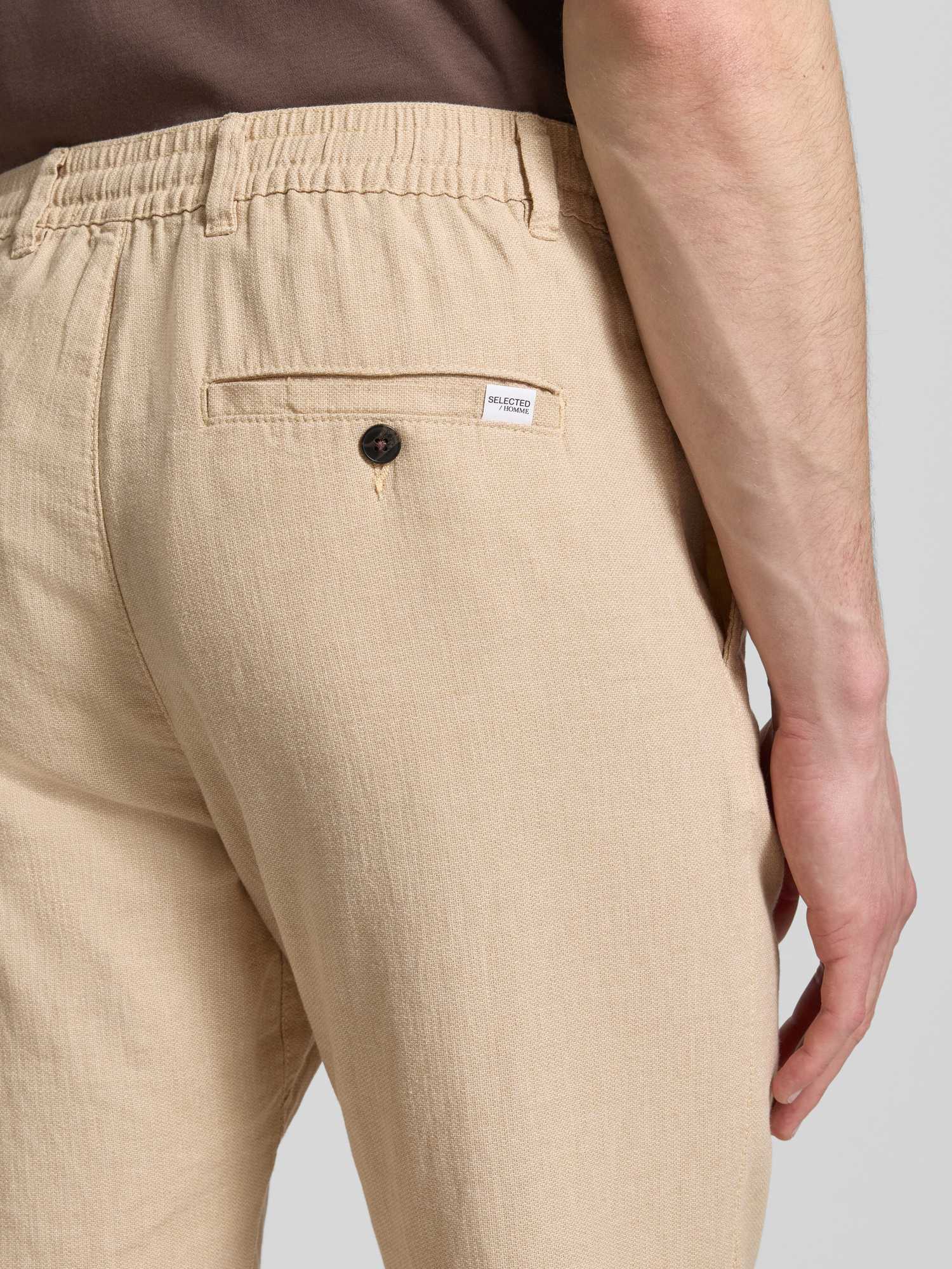 Selected Homme male Hose Slim Tapered Leinenmix | Trousers - Bild 4