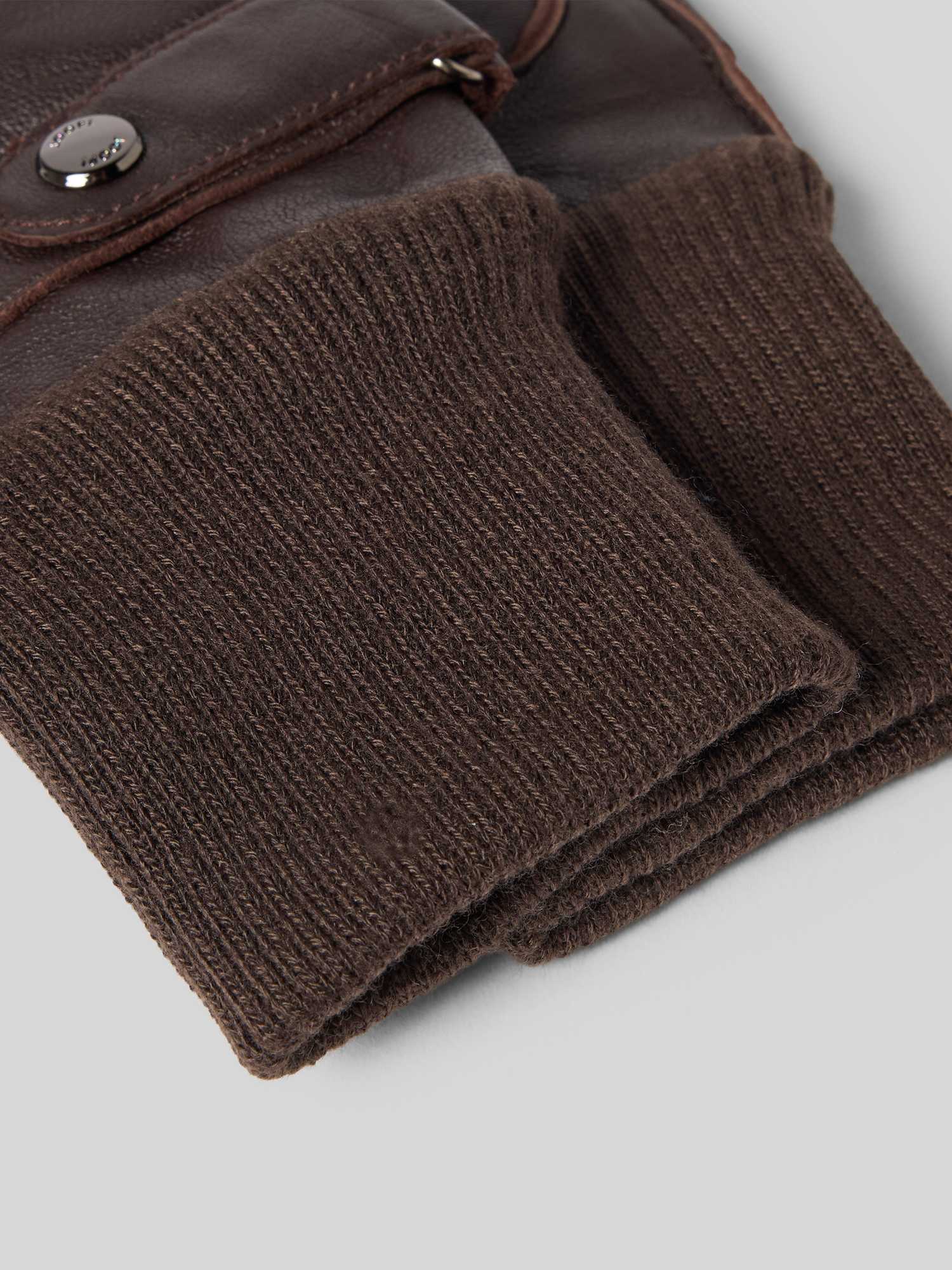JOOP! Collection Herren Handschuhe Leder Dunkelbraun Gr. M - Image 3