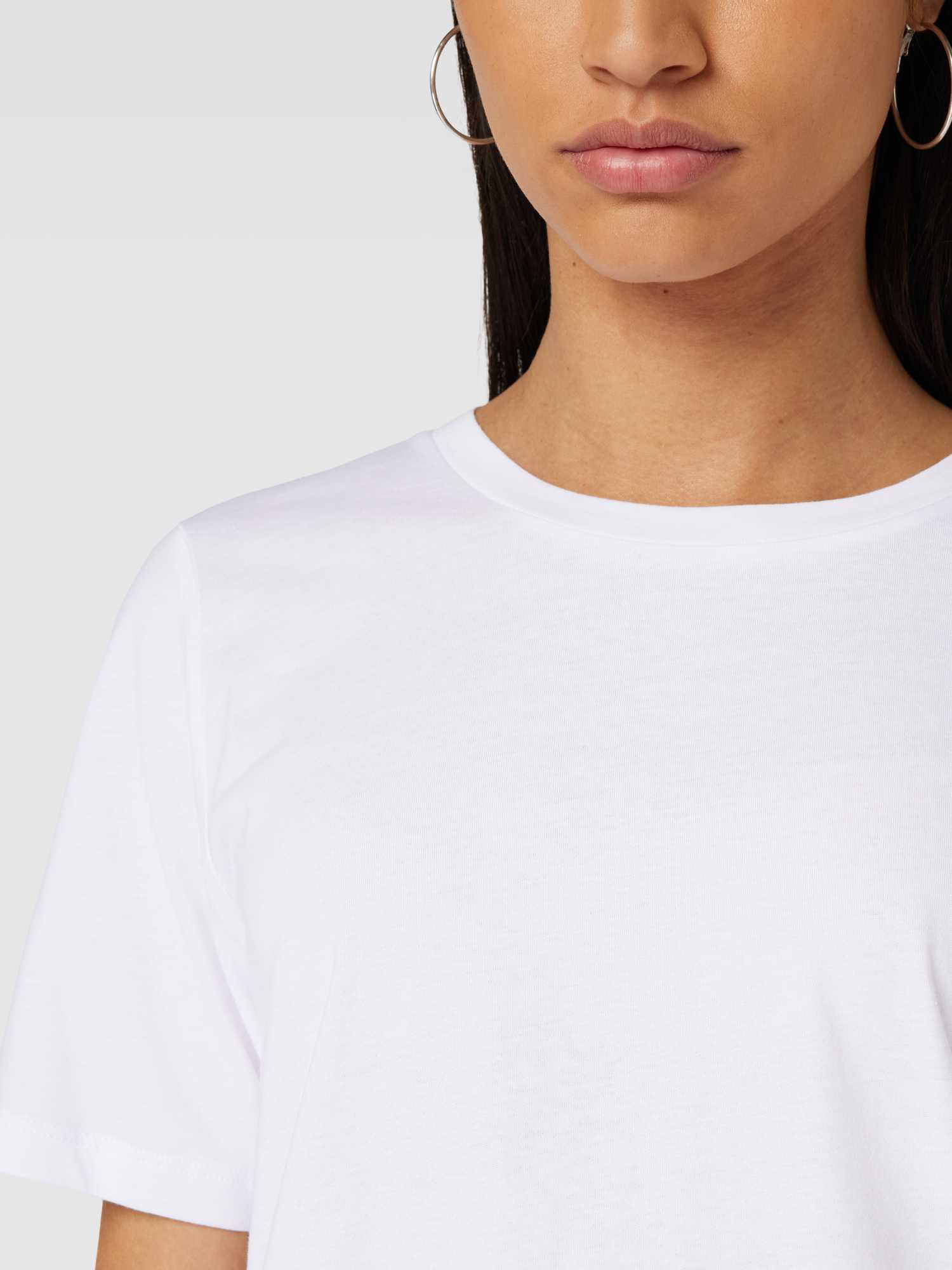 Only, Damen, Shirts, Einfarbiges T-Shirt, Weiss, (XL) - Bild 5