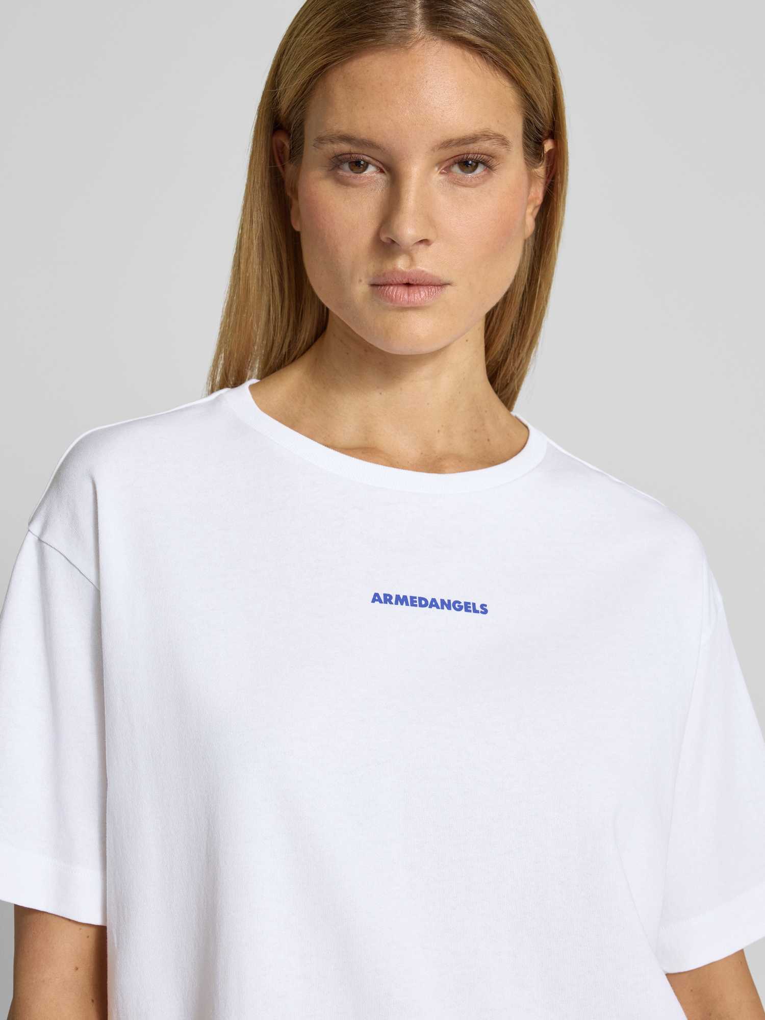 Armedangels Giannaa Chaange T-Shirt Jersey Shirts T-Shirt Solid, White - Bild 2