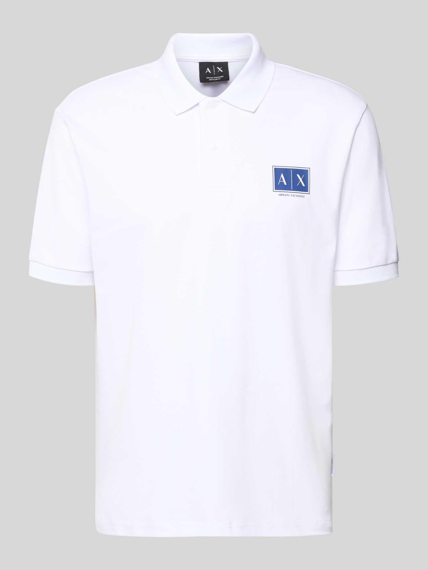 Armani Exchange Heren Poloshirts In Wit/Beige Maat Grote Maat XXL 