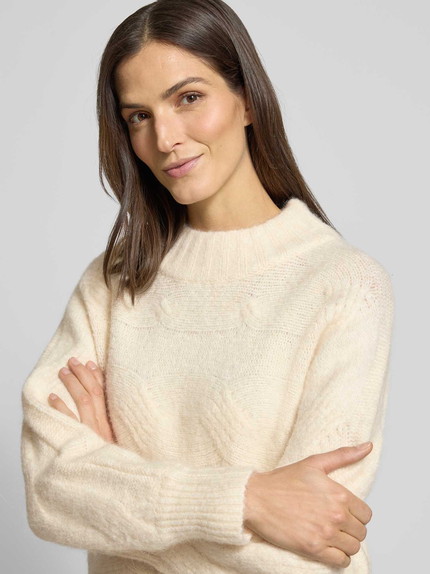 Opus Relaxed-Fit Strickpullover Portree Weiß 36 - Bild 3