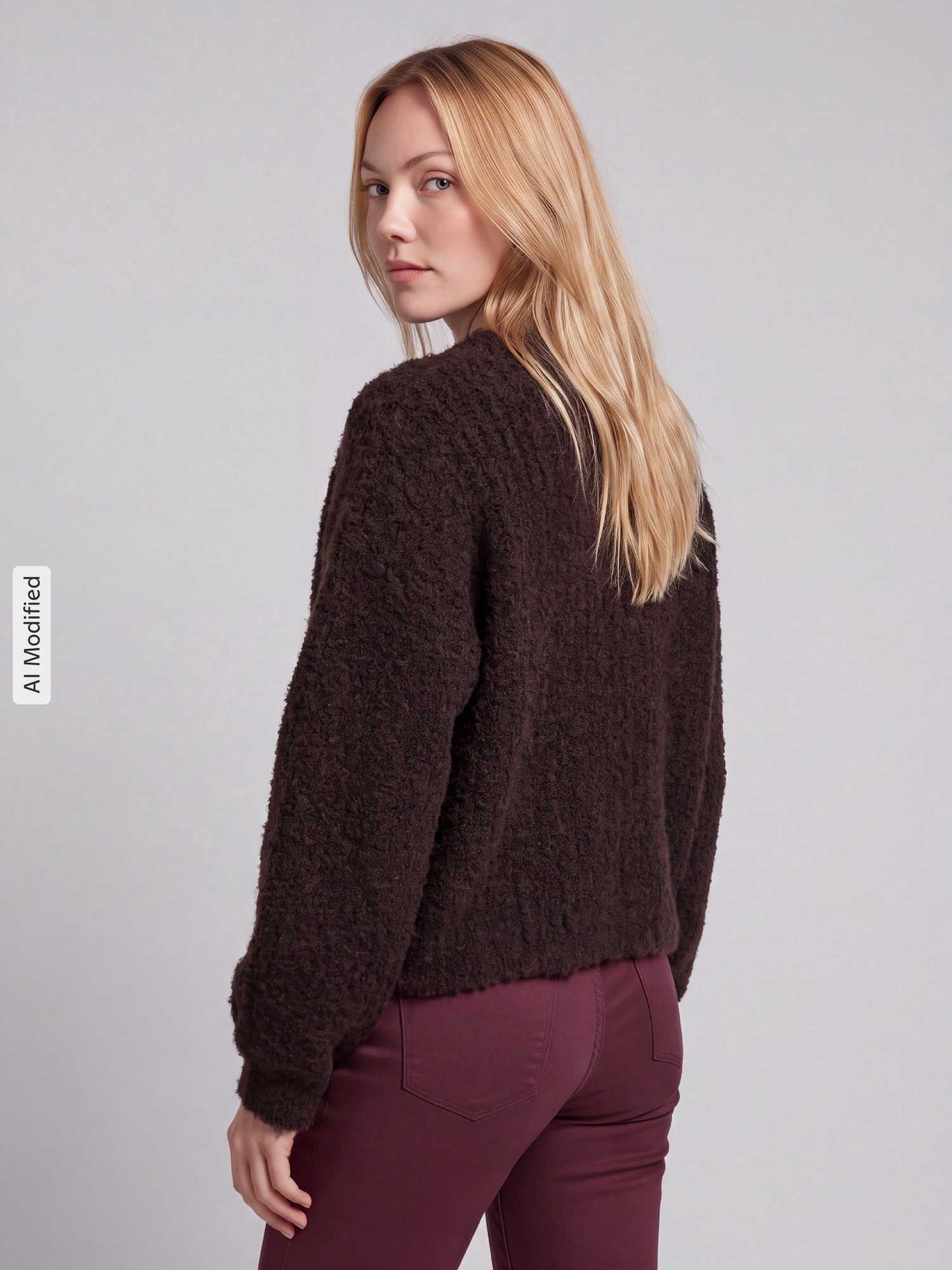 Vero Moda - Vmcarmen Ls O-Neck Pullover Chocolate Torte - Gr. - M - Bild 2