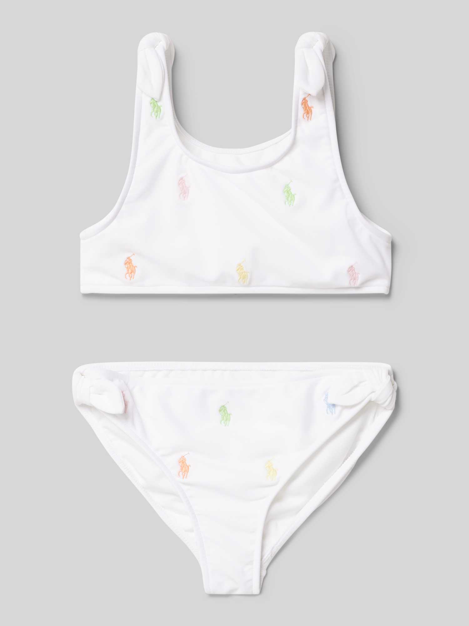 Bikini met labelstitching