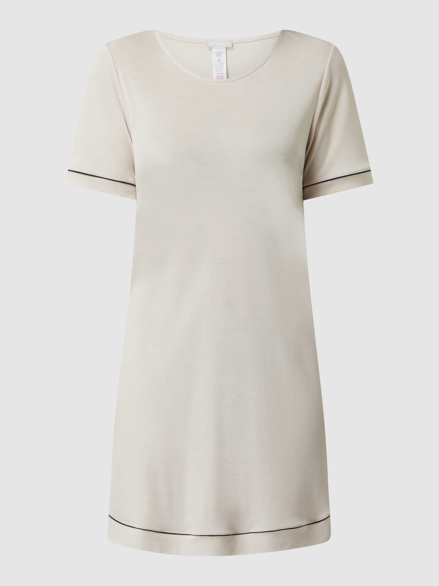 Hanro Dames Nachthemden In Wit/Beige Maat Medium