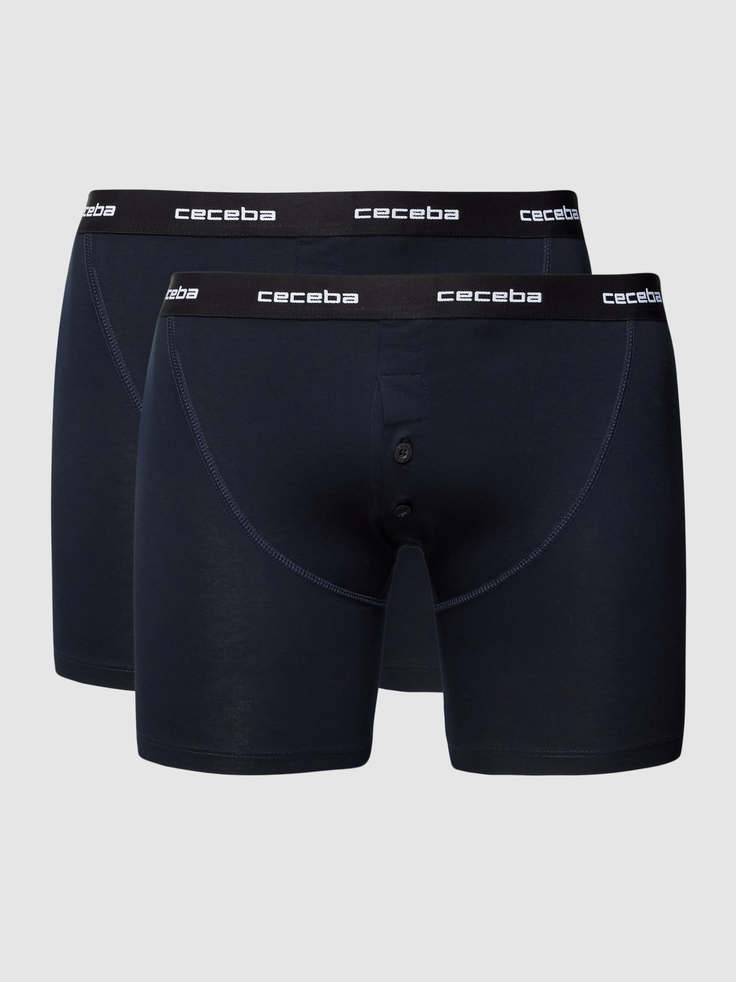 Ceceba Plus PLUS SIZE Trunks mit elastischem Logo-Bund im 2er-Pack ...
