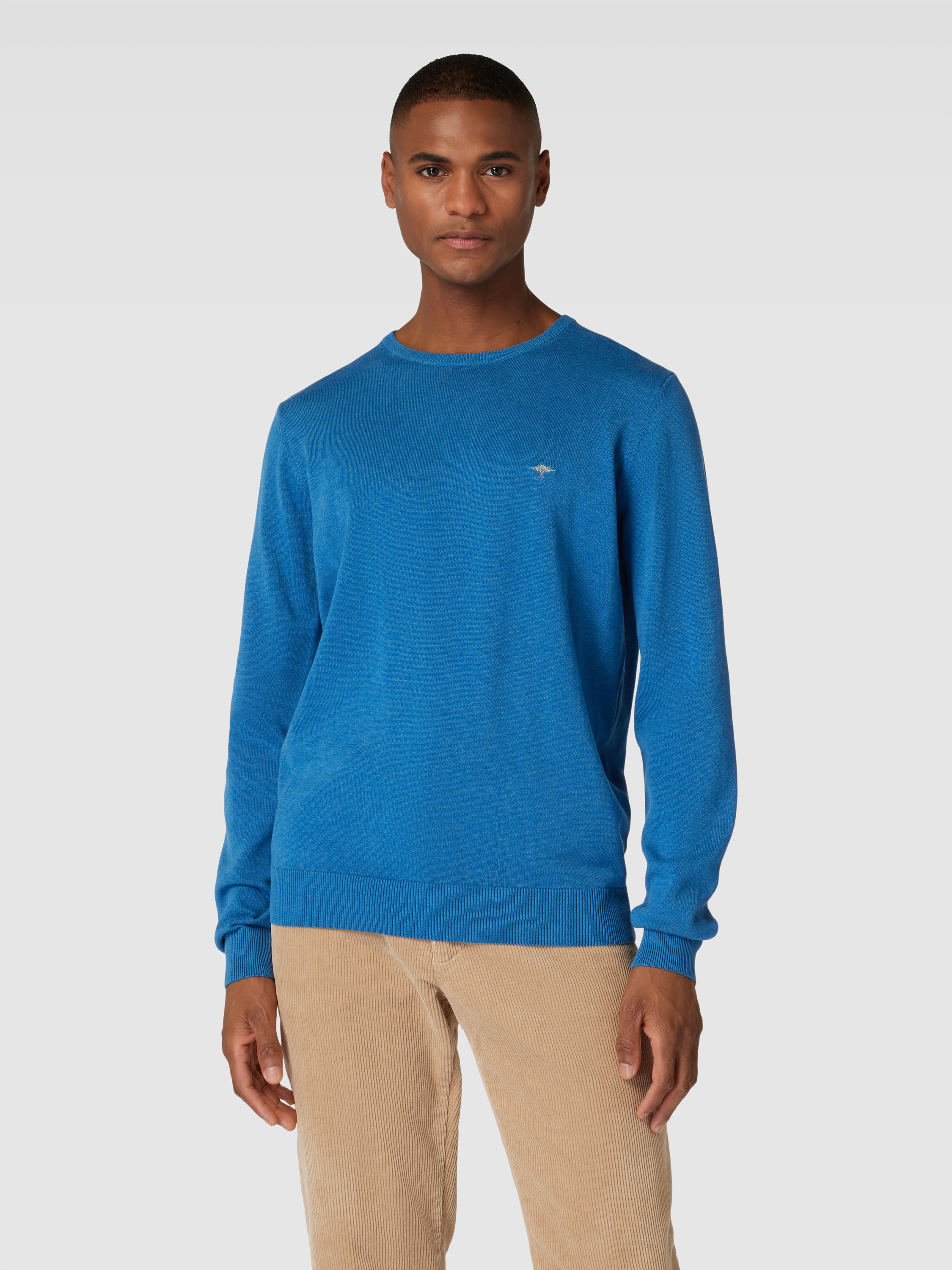 Hemden lange mouw blauw Fynch-Hatton main image 1