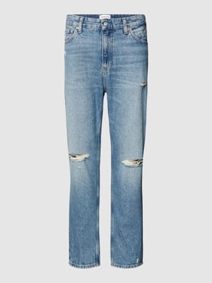 Dad fit jeans met labeldetails, model 'DAD' Shop The Look MANNEQUINE