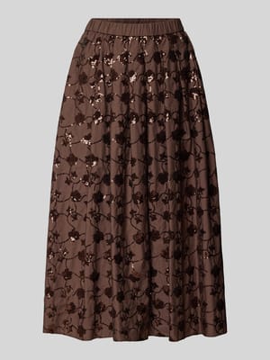 Ausgestellter Midi-Rock aus reiner Baumwolle Shop The Look MANNEQUINE