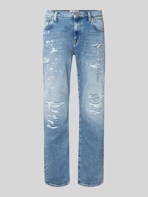 Straight Fit Jeans im Destroyed-Look Modell 'AIDEEN' Shop The Look MANNEQUINE