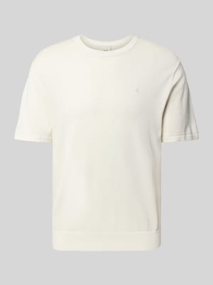 T-Shirt mit Logo-Stitching Modell 'SUPIMA' Shop The Look MANNEQUINE