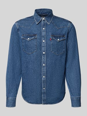 Regular fit Jeanshemd van puur katoen Model 'BARSTOW WESTERN' Shop The Look MANNEQUINE