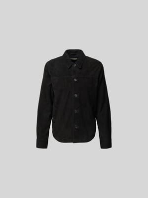Hemdjacke aus echtem Leder Shop The Look MANNEQUINE
