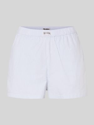 Korte broek met labeldetail Shop The Look MANNEQUINE