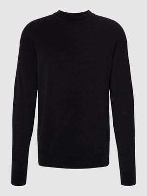 Gebreide pullover met labelpatch, model 'KOMENTINO' Shop The Look MANNEQUINE