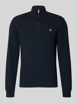 Troyer z wyhaftowanym logo i krótkim zamkiem błyskawicznym Shop The Look MANNEQUINE