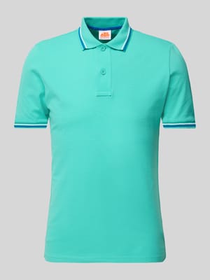 Poloshirt met korte knoopsluiting, model 'Brice' Shop The Look MANNEQUINE
