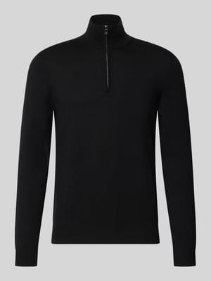 Modern Fit Troyer aus reiner Schurwolle Modell 'Dario' Shop The Look MANNEQUINE