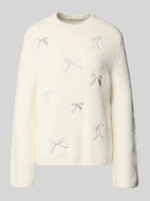 Regular Fit Strickpullover mit Woll-Anteil Shop The Look MANNEQUINE