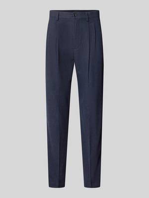 Spodnie materiałowe o kroju straight fit z domieszką bawełny Shop The Look MANNEQUINE