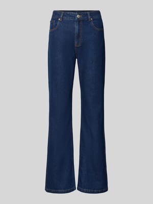 Jeansy o kroju straight fit z rozcięciami u dołu Shop The Look MANNEQUINE